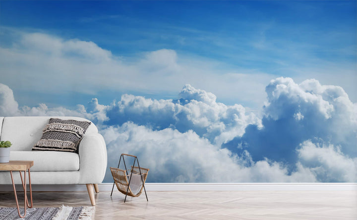 Daydreaming wall mural in a living room | Walls Need Love