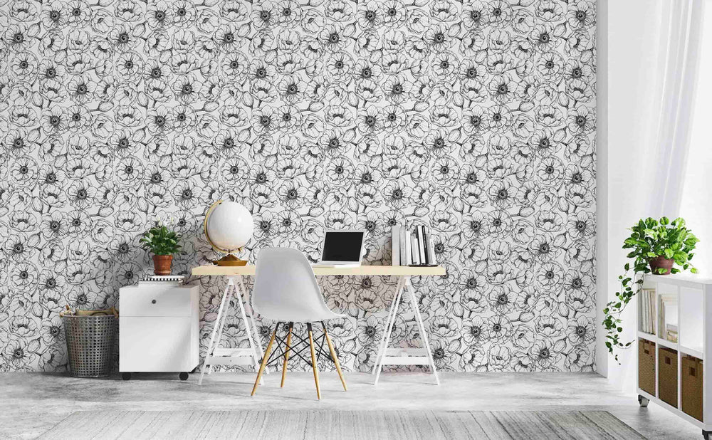 Flower Power Wallpaper by Walls Need Love