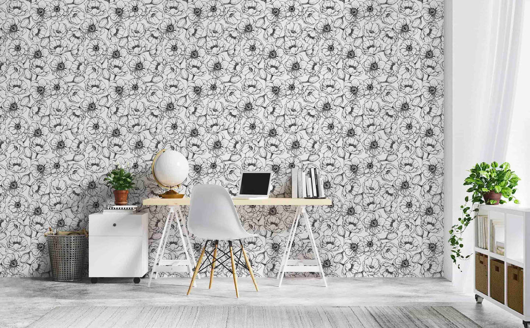 Flower Power Wallpaper by Walls Need Love