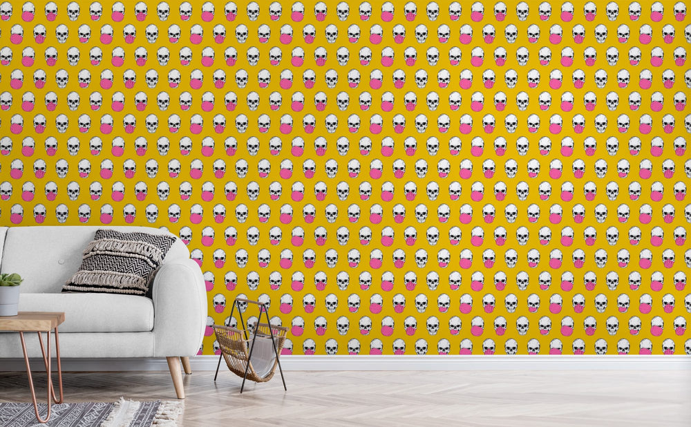 Be Refreshed Chew wallpaper in a living room | Walls Need Love