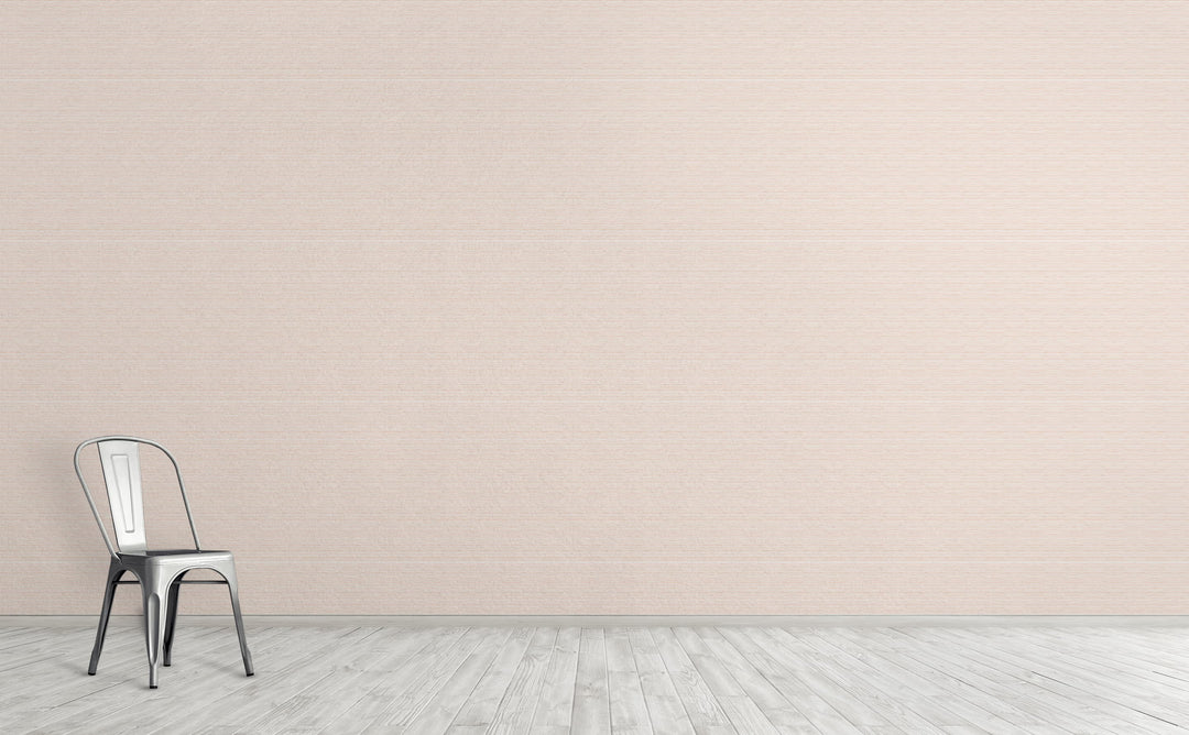 Blush Watercolor Stripes wallpaper on an interior wall | Walls Need Love
