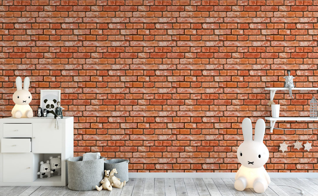 Realistic Bricks wallpaper in a kids room | Walls Need Love