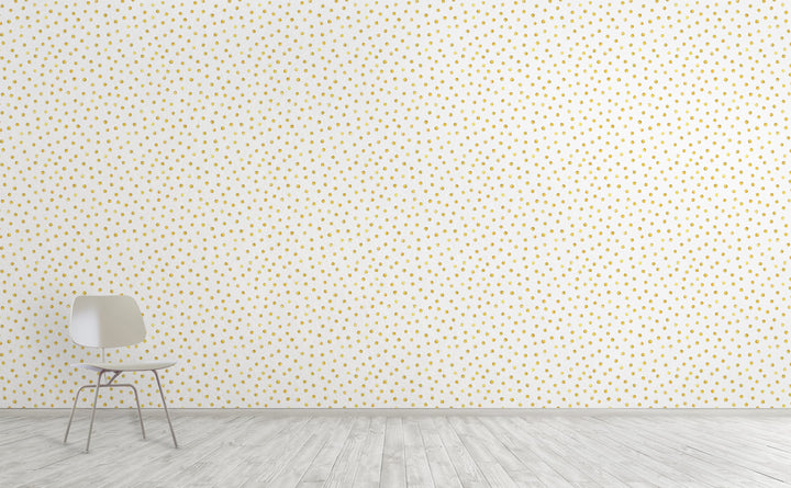 Goldidots wallpaper on an interior wall | Walls Need Love