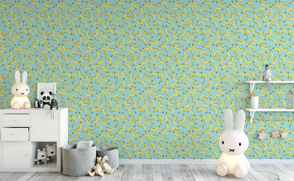 Velvet Bananas Wallpaper by Walls Need Love