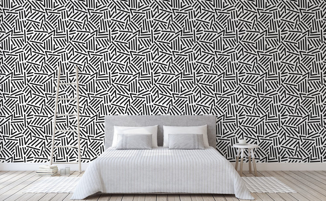 Retro Pop wallpaper in a bedroom | Walls Need Love
