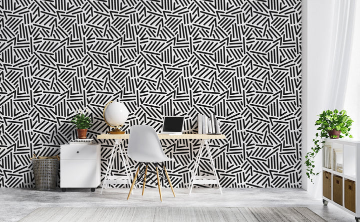 Retro Pop wallpaper in a home office | Walls Need Love
