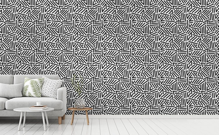 Retro Pop wallpaper in a living room | Walls Need Love