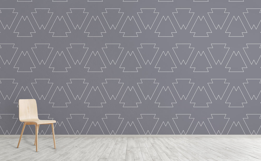 Geometric Chic wallpaper on an interior wall | Walls Need Love