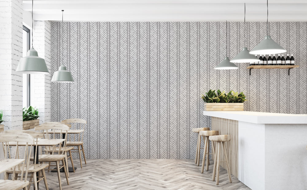 Diggers wallpaper in a restaurant | Walls Need Love