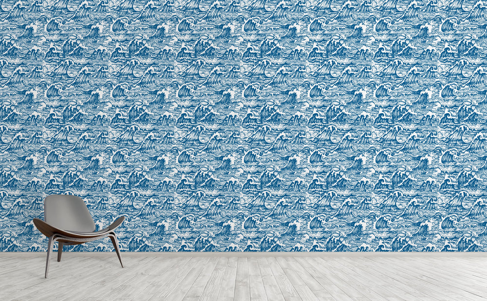 The Perfect Storm wallpaper on an interior wall | Walls Need Love