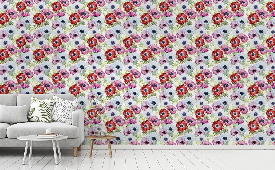 Plentiful Poppies | Wallpaper