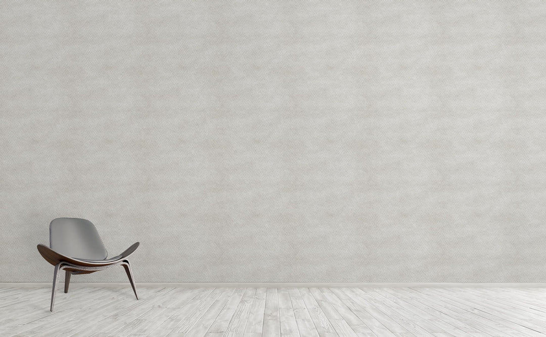 Fine Grey Chevron wallpaper on an interior wall | Walls Need Love