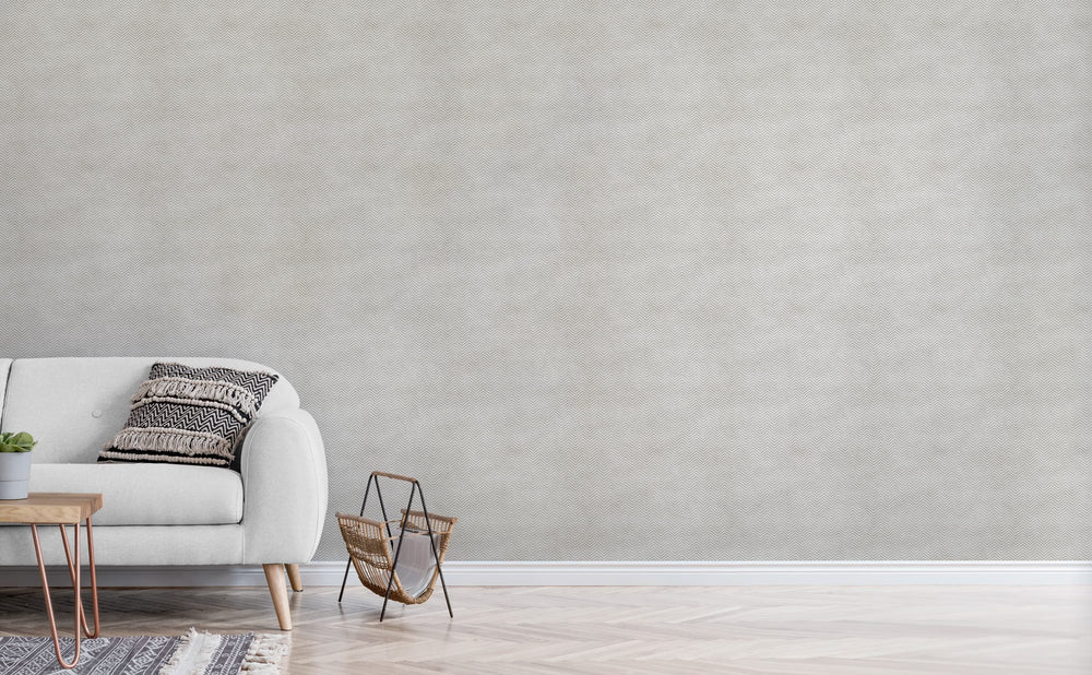 Fine Grey Chevron wallpaper in a living room | Walls Need Love