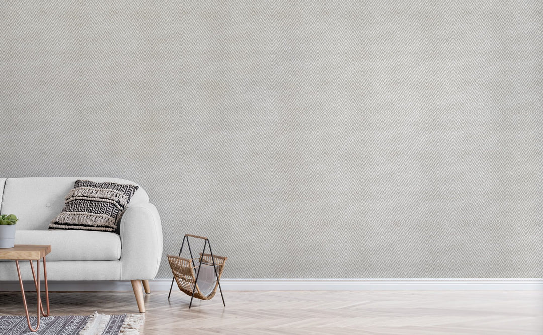 Fine Grey Chevron wallpaper in a living room | Walls Need Love