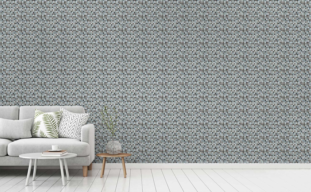 Calico Crystals wallpaper in a living room | Walls Need Love