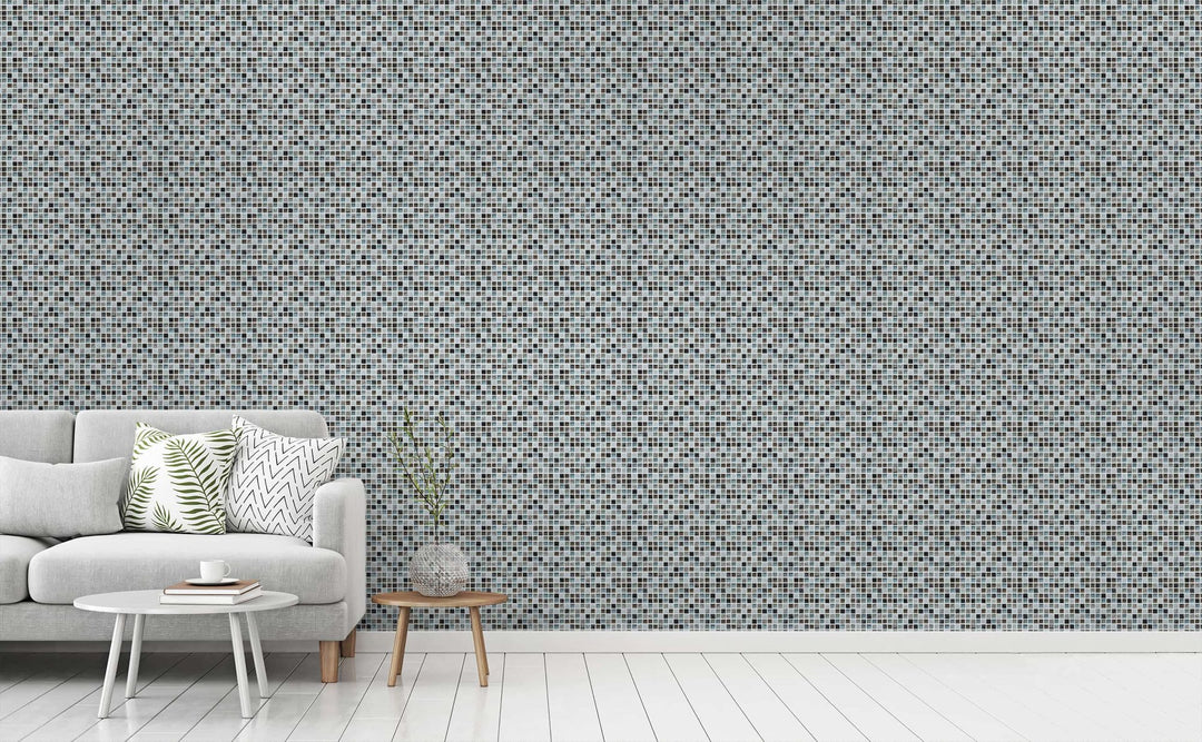 Calico Crystals wallpaper in a living room | Walls Need Love