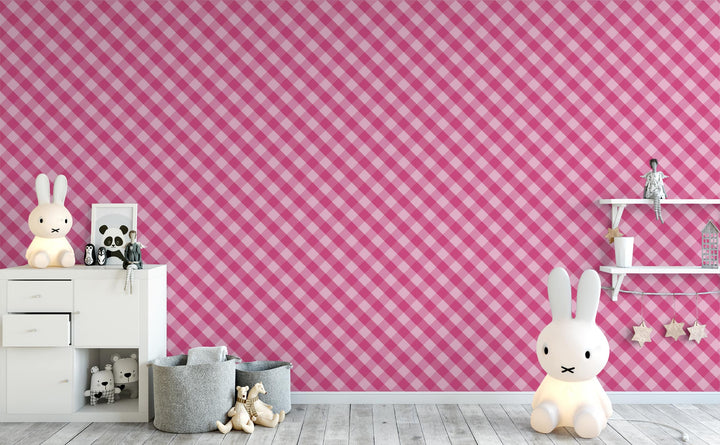 Haute Pink Plaid | Wallpaper