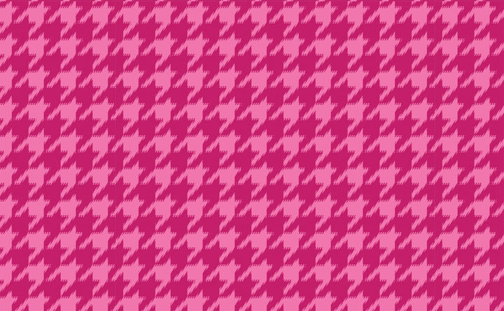 Groovy Houndstooth in Fuchsia