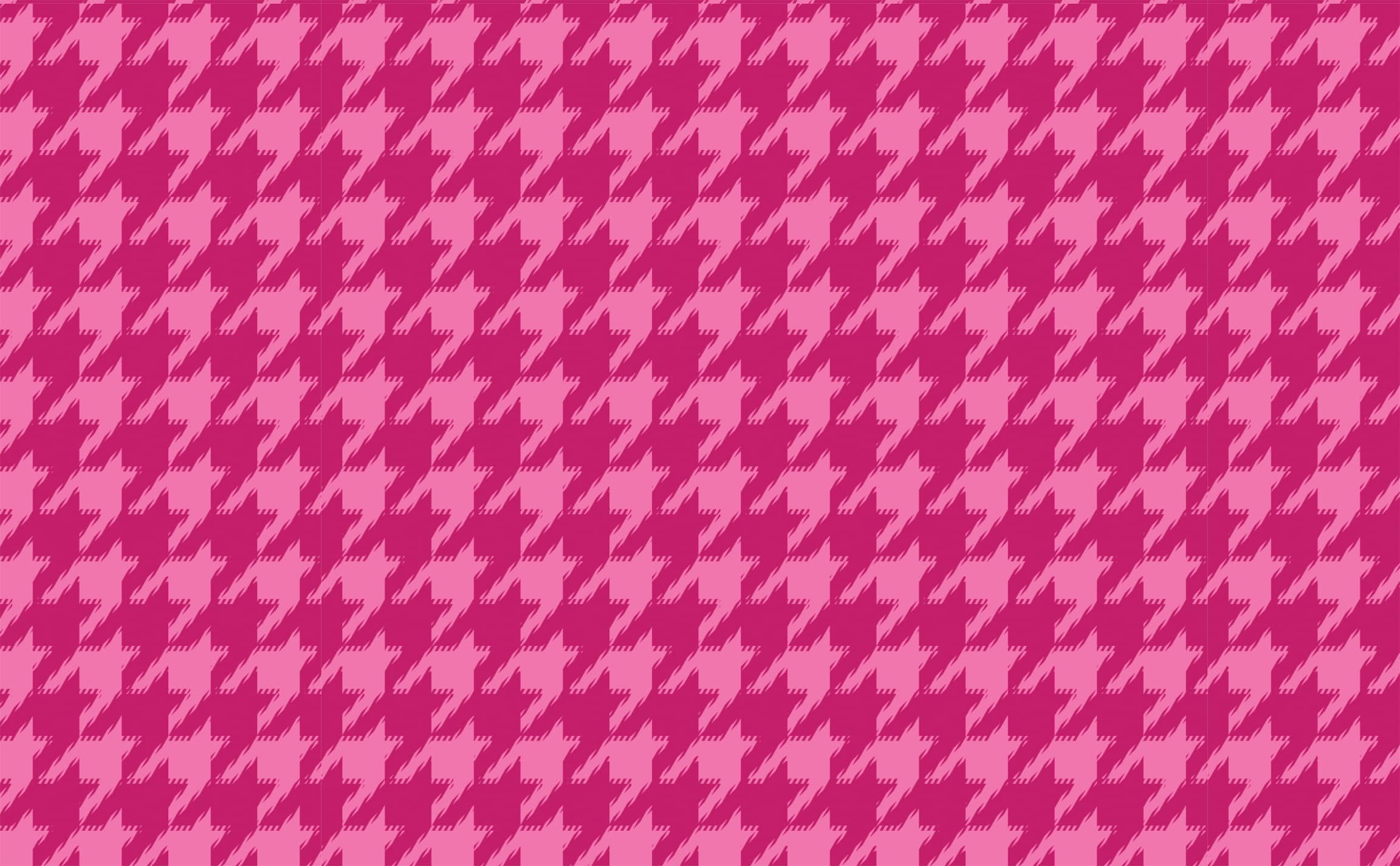 Groovy Houndstooth in Fuchsia Sample