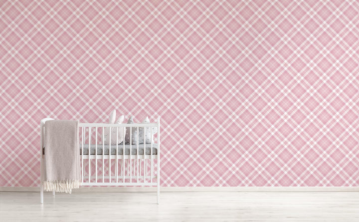 Bubblegum Plaid | Wallpaper