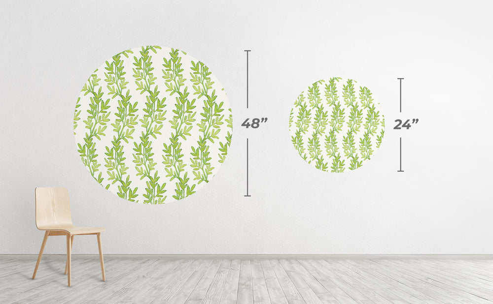 Growing Greens Circle Wall Decal by Walls Need Love®