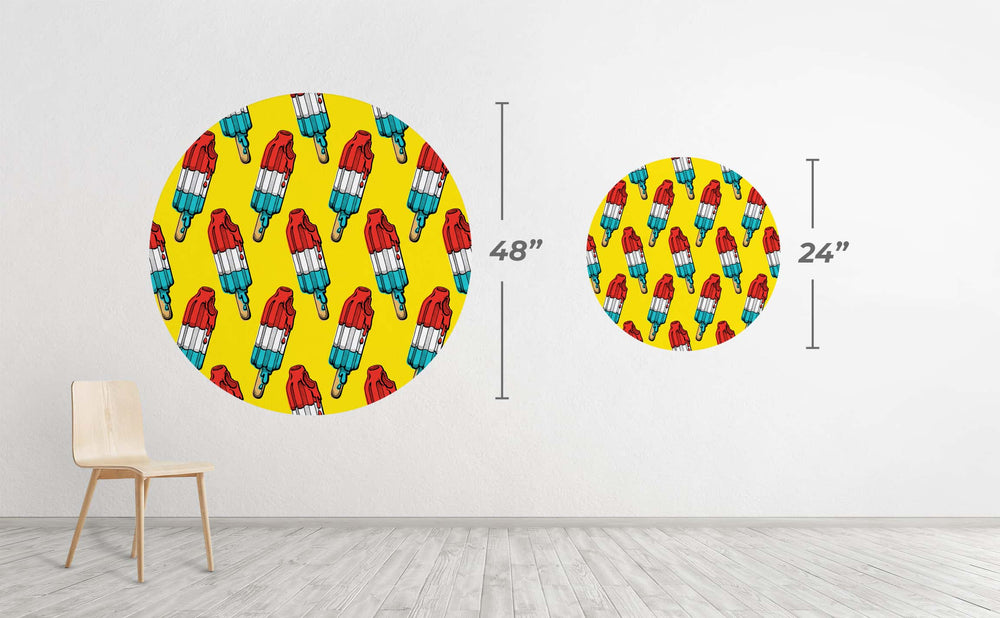 Rocket Pop Circle Wall Decal by Walls Need Love®