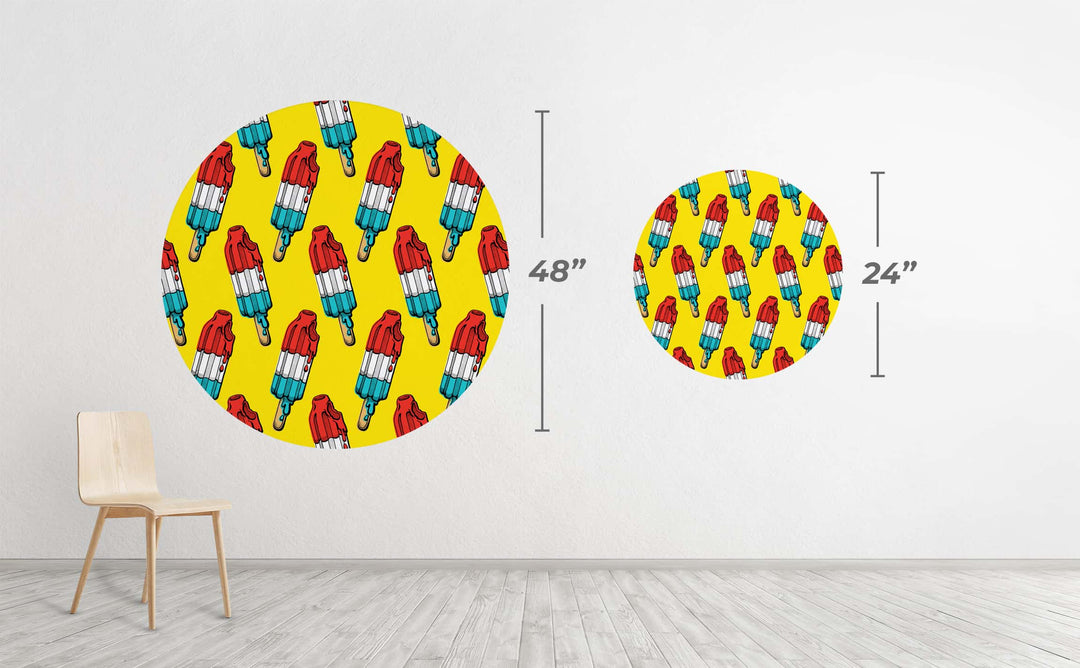 Rocket Pop Circle Wall Decal by Walls Need Love®