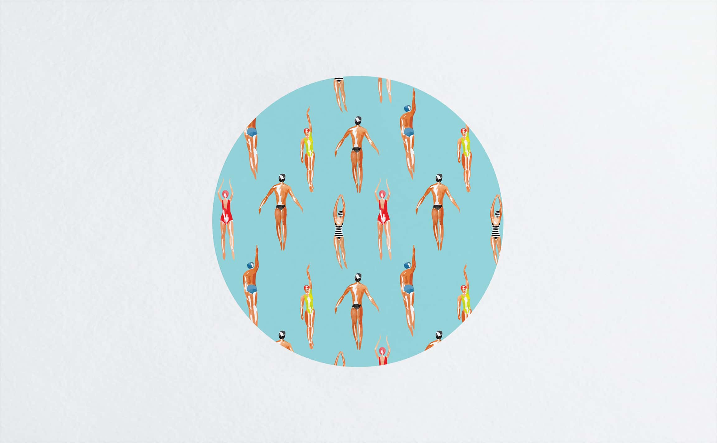 Swimmers Circle Wall Decal by Walls Need LoveΓö¼┬½