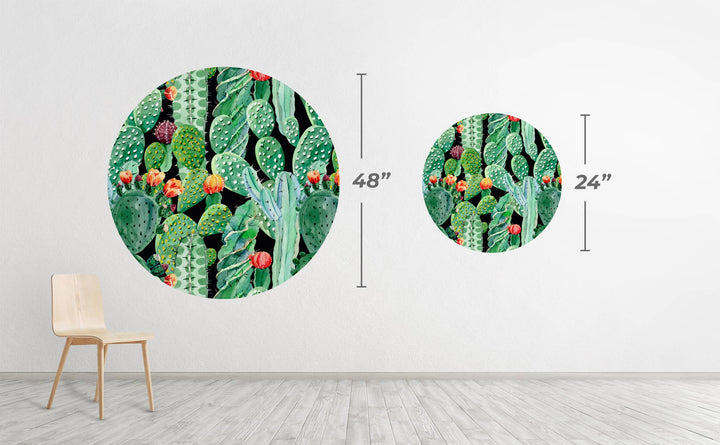 Prickly Party Circle Wall Decal by Walls Need Love┬«