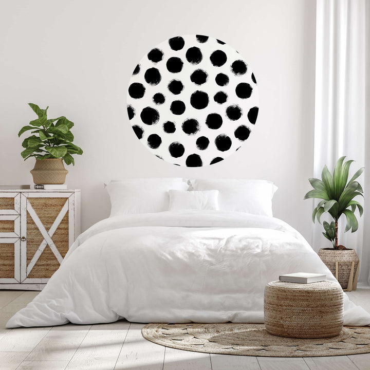 Dalmatian Spots Circle Wall Decal by Walls Need Love┬«