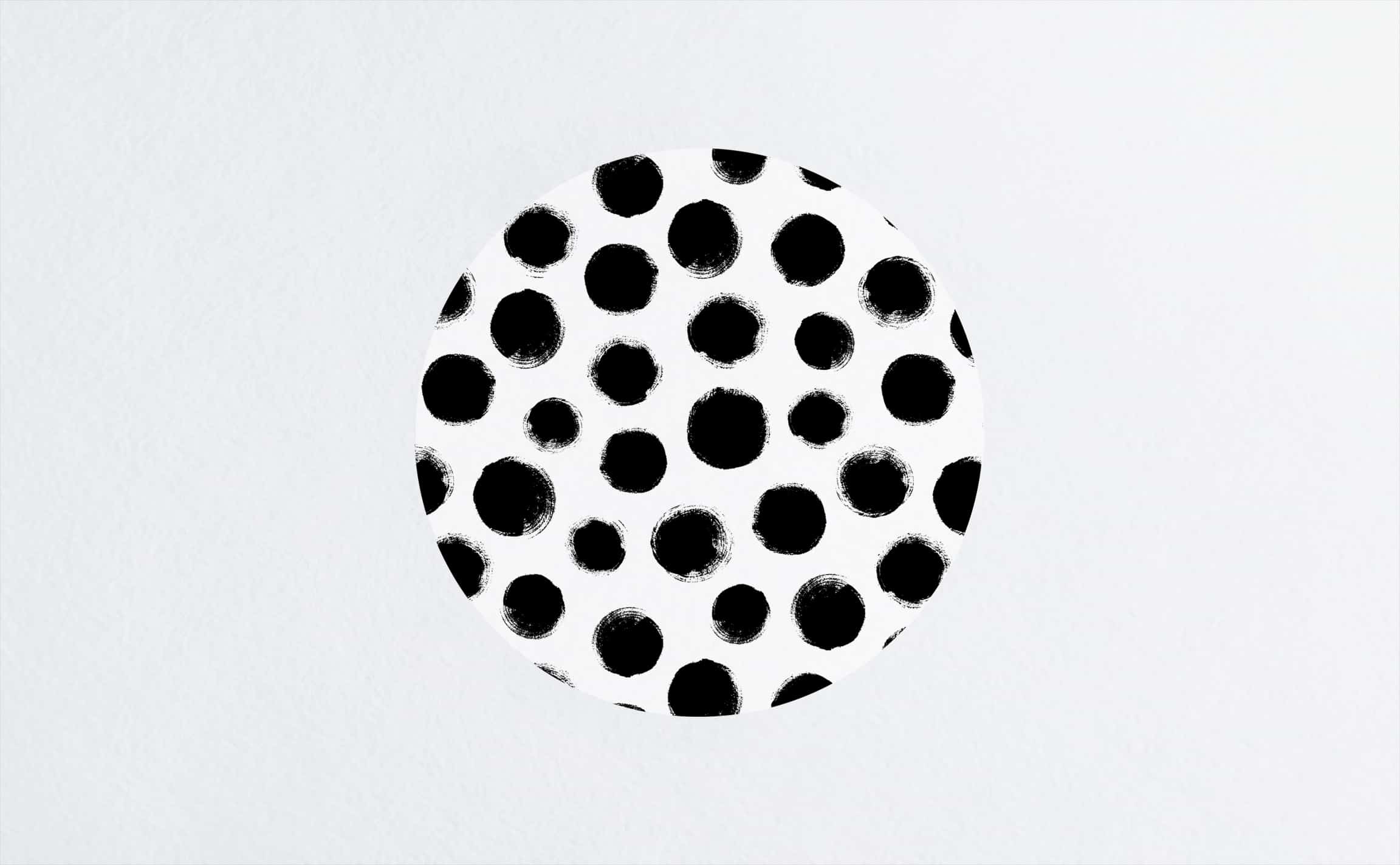 Dalmatian Spots Circle Wall Decal by Walls Need Love┬«