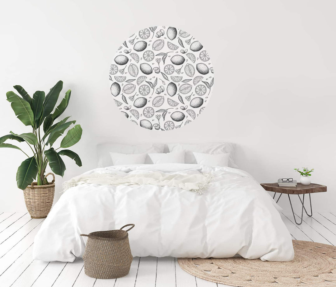 Citrus Love Circle Wall Decal by Walls Need Love┬«