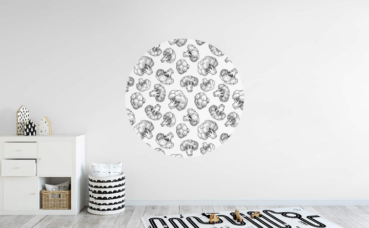 Broccoli Party Circle Wall Decal by Walls Need Love┬«