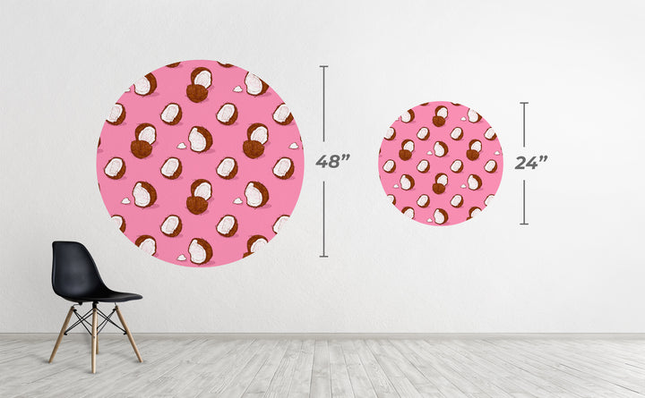 Coconut Circle Wall Decal by Walls Need Love┬«