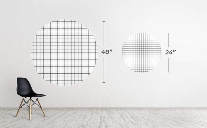 Grid Circle Wall Decal by Walls Need Love┬«