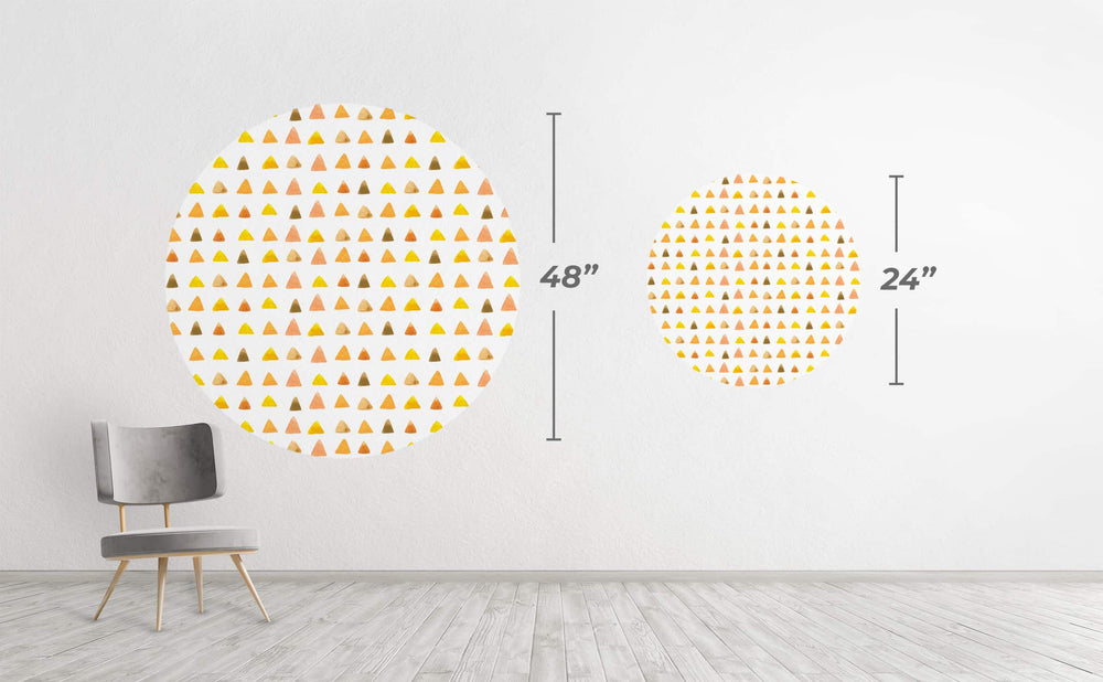 Candy Corn Circle Wall Decal by Walls Need Love┬«