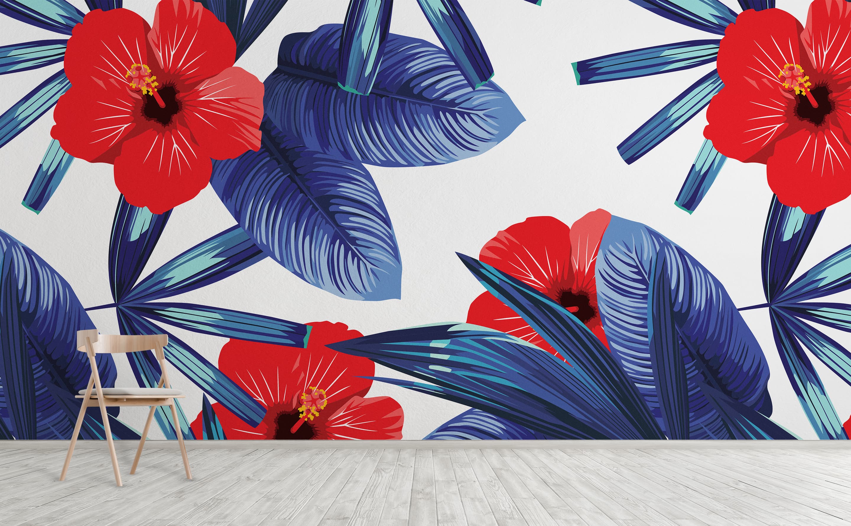 Hibiscus Wall Mural by Walls Need Loveﾮ