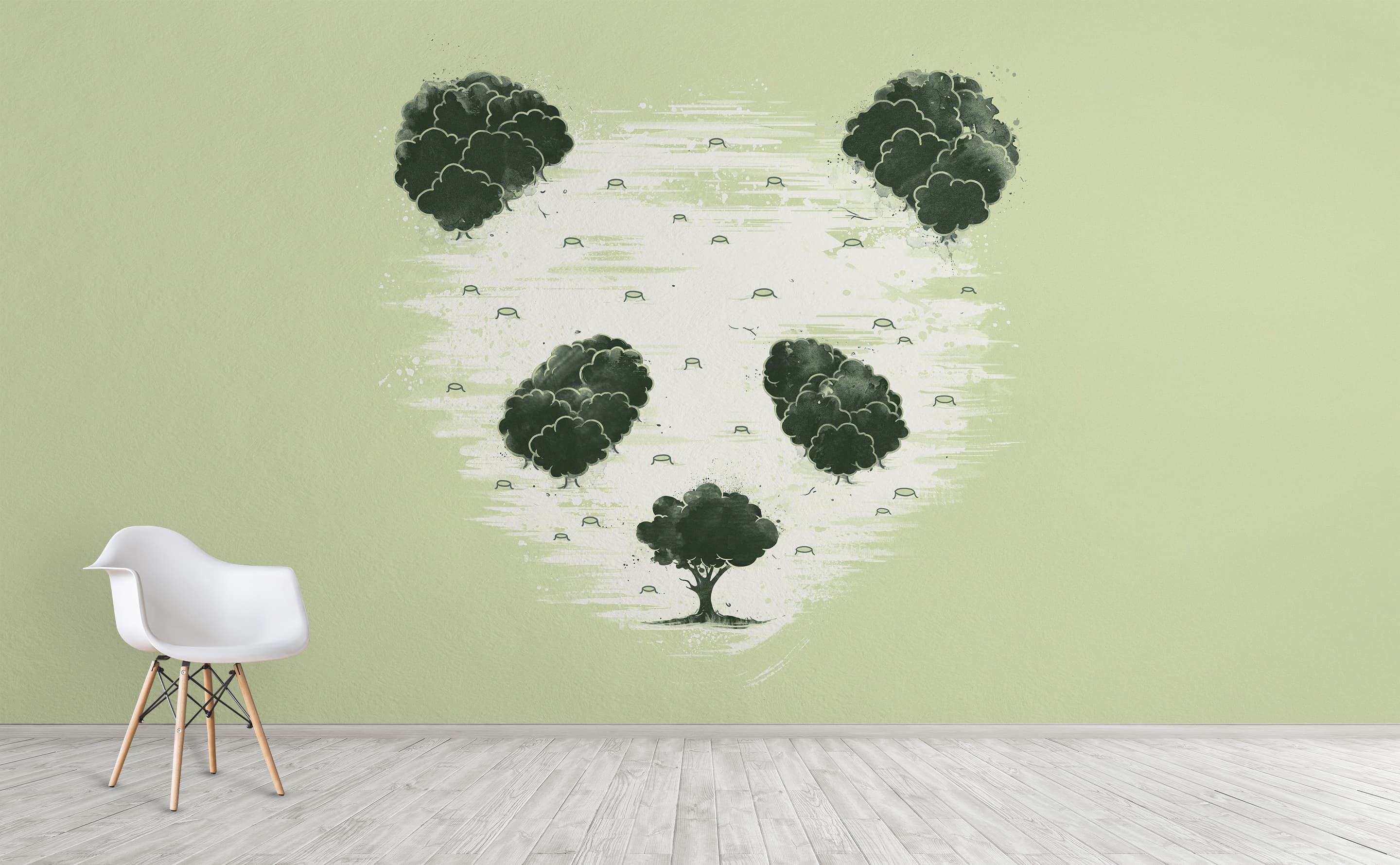 Deforestation Wall Mural by Walls Need Love®
