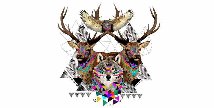 Forest Friends wall mural full design | Walls Need Love