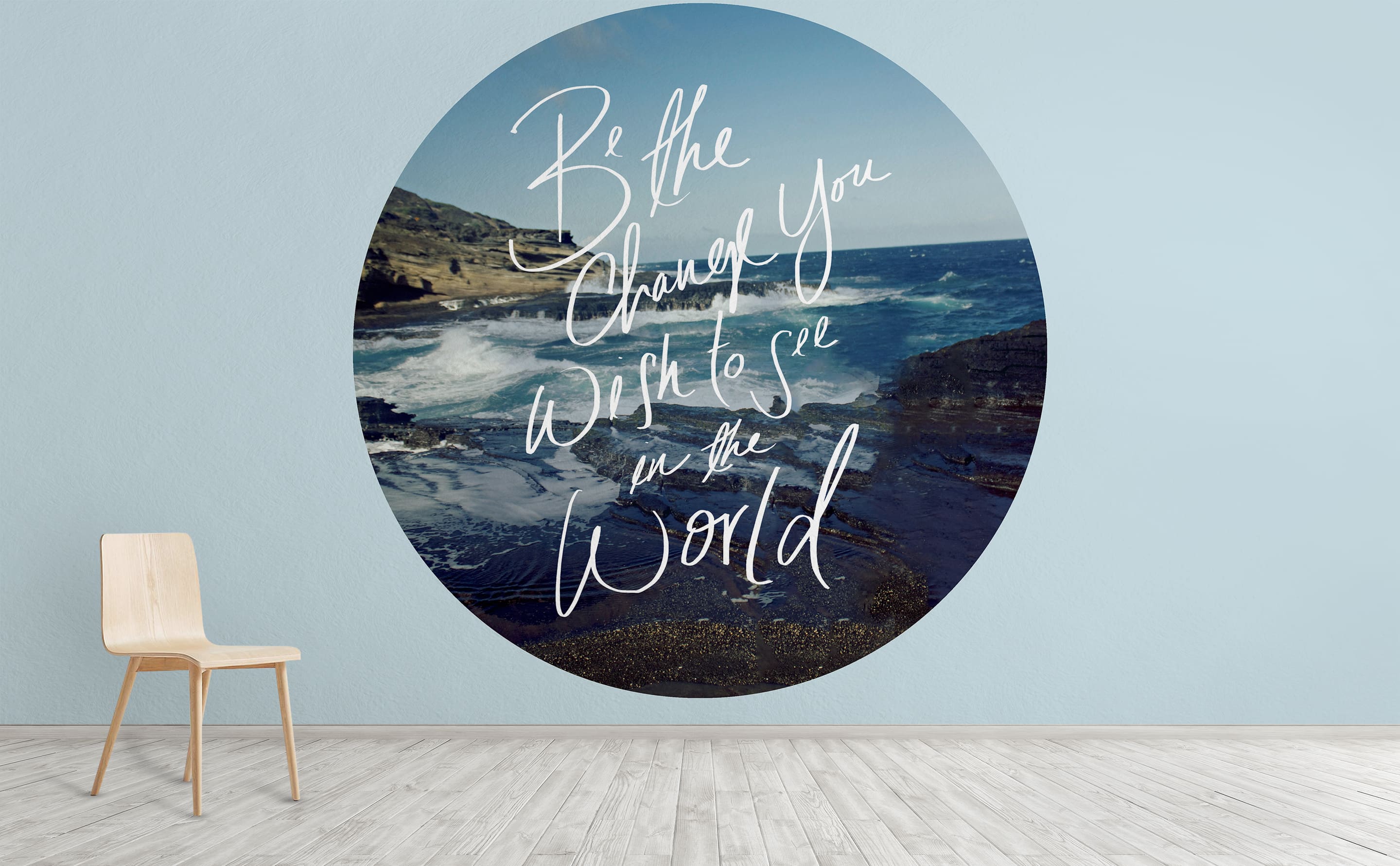 Be the Change Wall Mural by Walls Need Love®