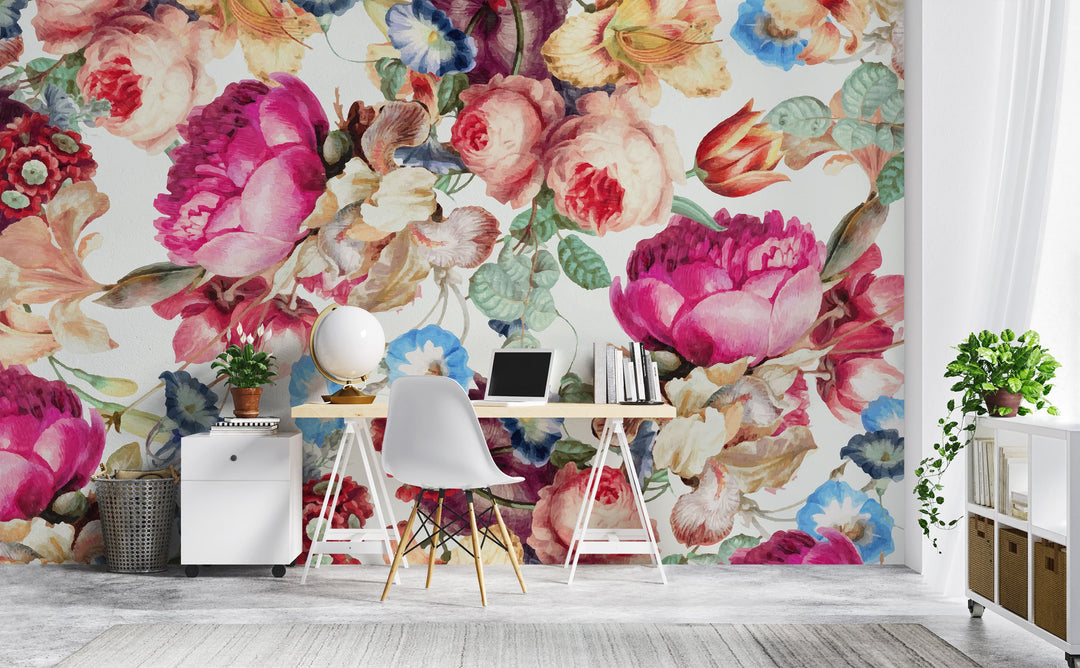 Colorful Flower Wall DIY Flower Wall Hanging For The Bedroom Happy