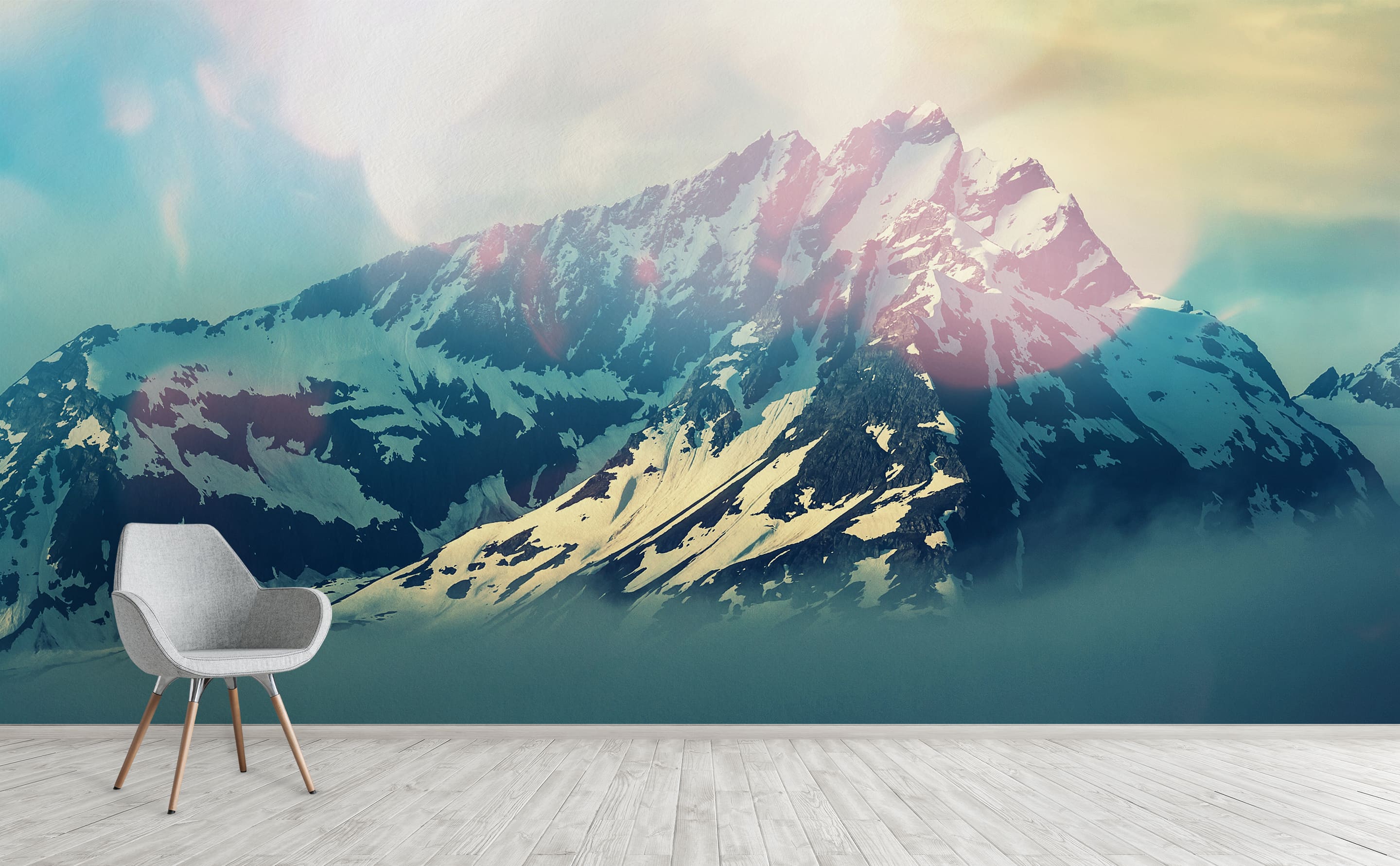 Mountain Peak Wall Mural by Walls Need Love®