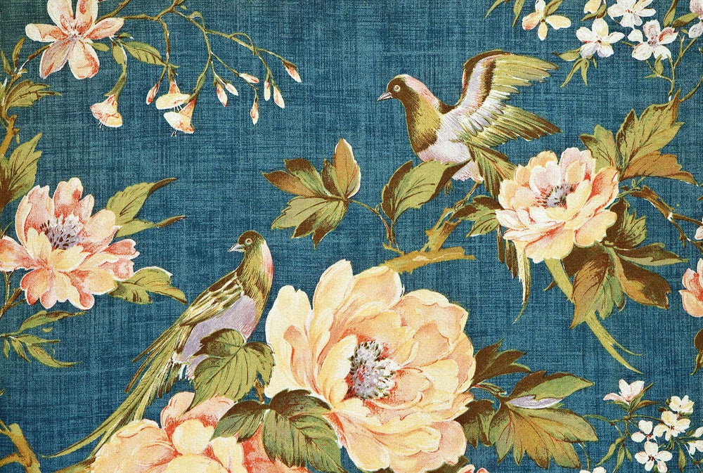 Vintage Fabric Wall Mural by Walls Need Love