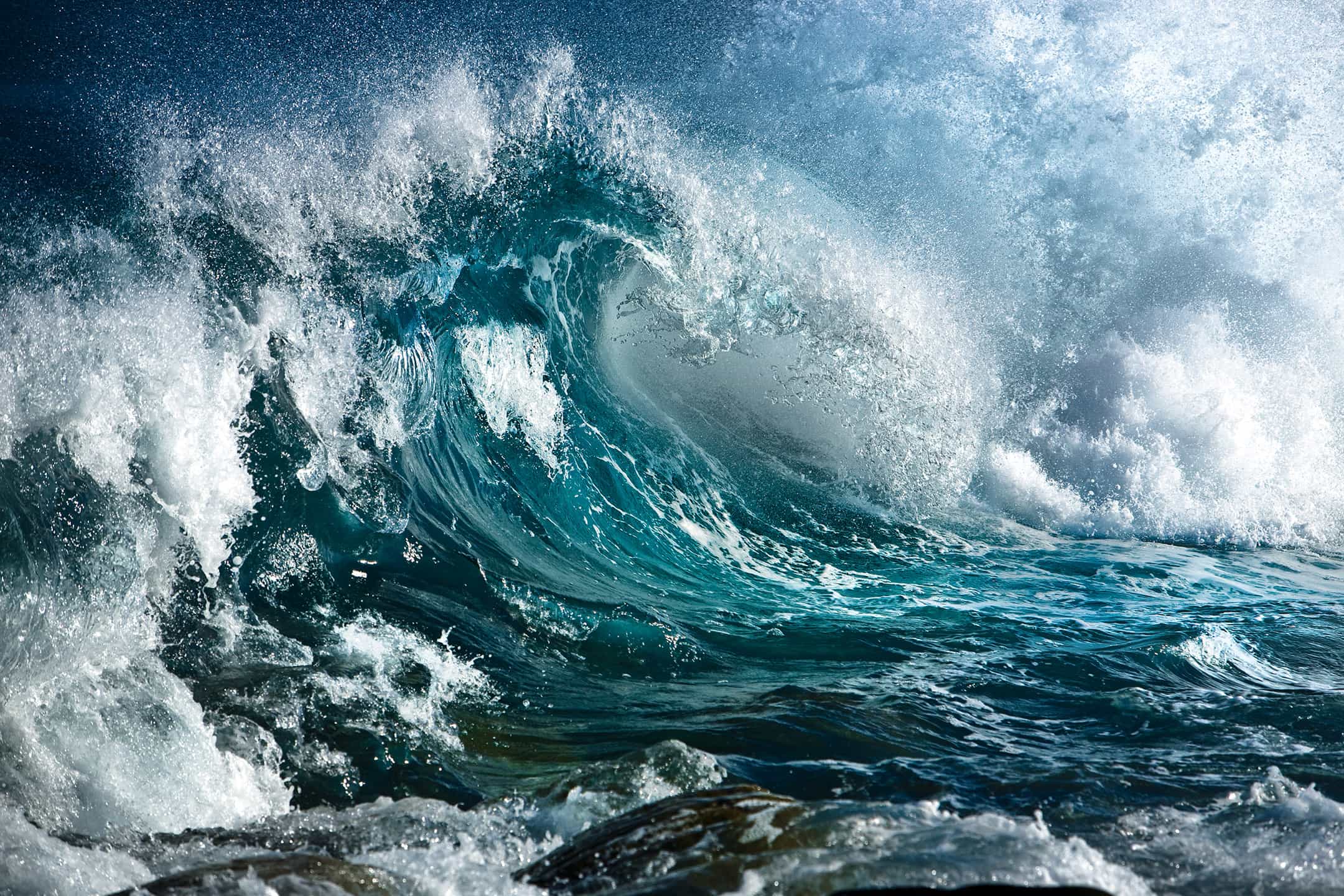 Breaking Ocean Wave Wall Mural