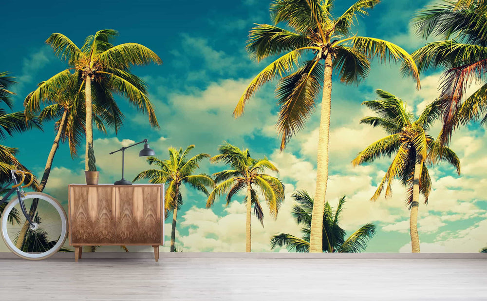 Tropical Sky Wall Mural by Walls Need Love