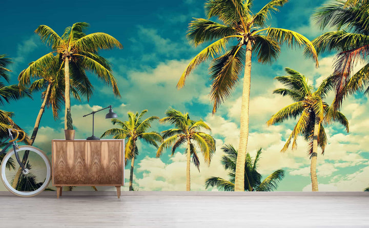Tropical Sky Wall Mural by Walls Need Love