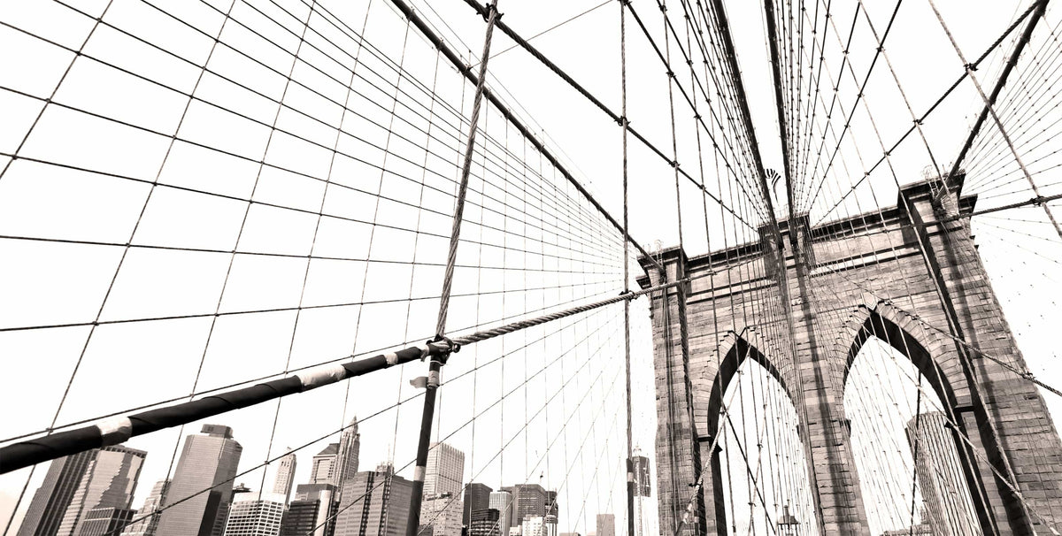 Retro Brooklyn Bridge image