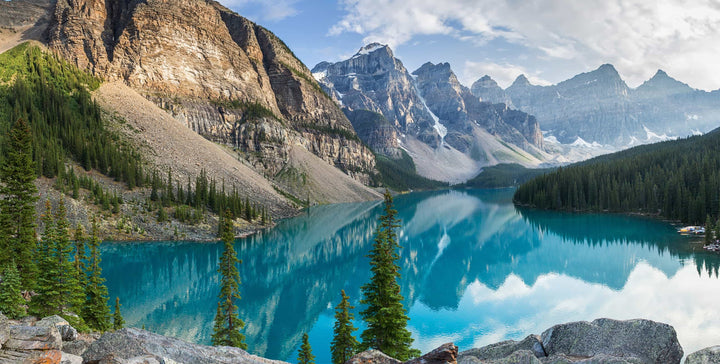 Moraine Lake wall mural full design | Walls Need Love