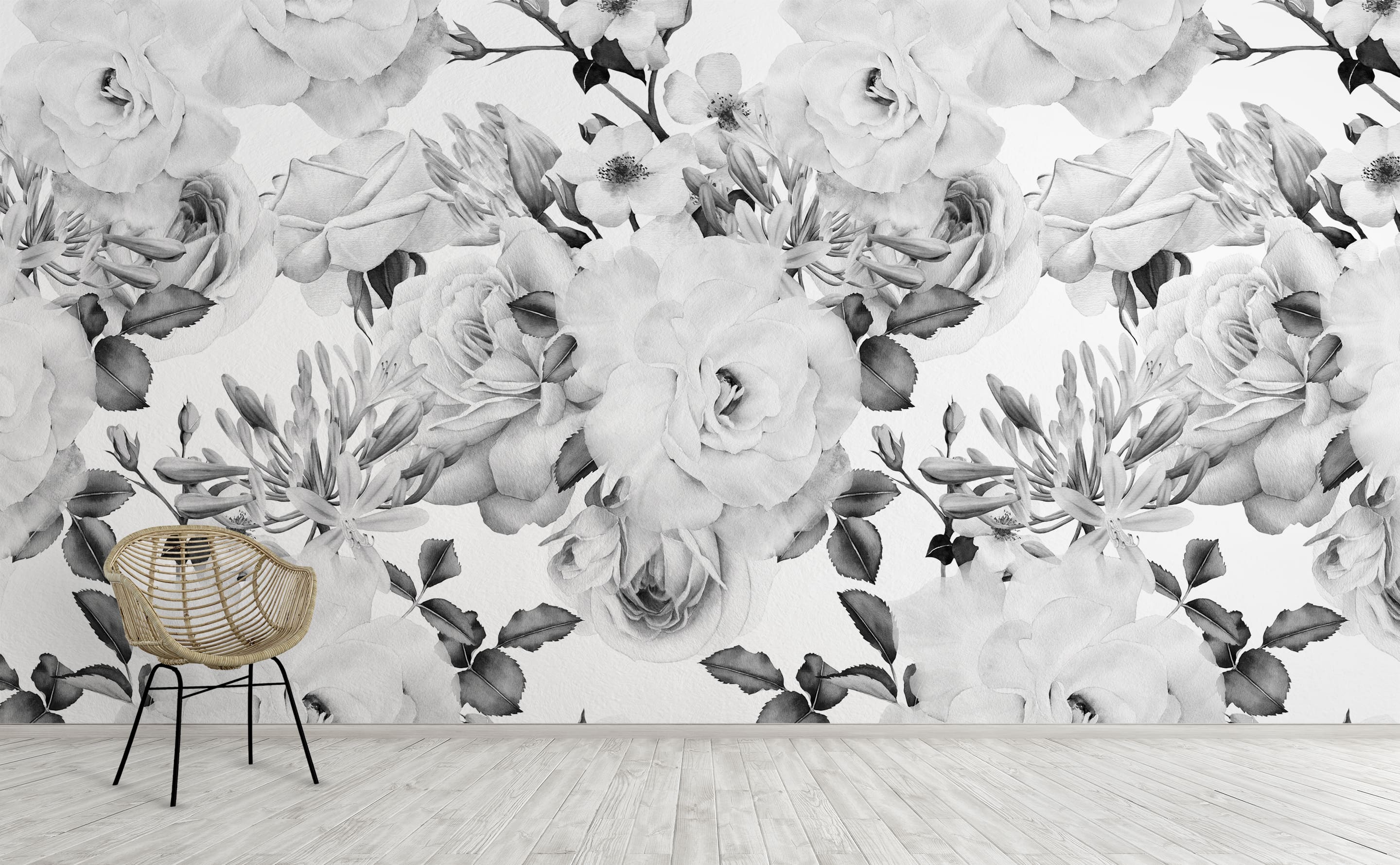 Classic Ditsy Floral Seamless Wall Mural – Wallmonkeys
