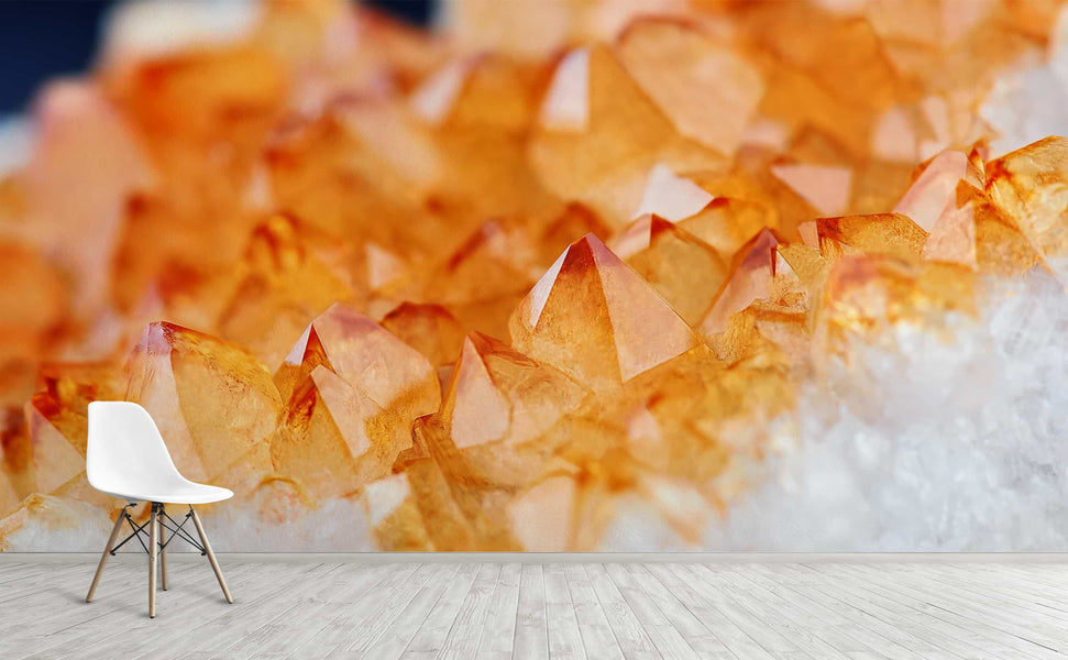 Macro Photo of Citrine, a Variety of Quartz, Orange Display Crystal Stock  Photo - Alamy